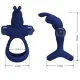  LUCHITO DOBLE ANILLO VIBRADOR RABBIT AZUL - PRETTY LOVE 