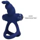  LUCHITO DOBLE ANILLO VIBRADOR RABBIT AZUL - PRETTY LOVE 