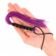  MINI LÁTIGO DE SILICONA CON AGARRE 6 BOLAS MORADO 26 CM - KINK 