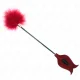  PLUMAS PARA COSQUILLAS CON PALETA FORMA DE ROSA 38 CM - KINK 