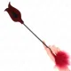  PLUMAS PARA COSQUILLAS CON PALETA FORMA DE ROSA 38 CM - KINK 
