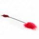  PLUMAS PARA COSQUILLAS CON PALETA FORMA DE ROSA 38 CM - KINK 