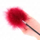  PLUMAS PARA COSQUILLAS CON PALETA FORMA DE ROSA 38 CM - KINK 