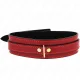  COLLAR AJUSTABLE ROJO VINO DETALLES DORADOS 2942.5 CM X 4 CM - KINK 