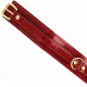  COLLAR AJUSTABLE ROJO VINO DETALLES DORADOS 2942.5 CM X 4 CM - KINK 