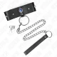  COLLAR CON CORREA 65 CM CON DIAMANTES AZULES AJUSTABLE 3643 CM X 5 CM - KINK 