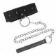  COLLAR CON CORREA 65 CM CON TACHUELAS PLATEADAS MODELO 2 AJUSTABLE 3643 CM X 5 CM - KINK 