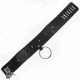  COLLAR CON CORREA 65 CM CON TACHUELAS PLATEADAS MODELO 2 AJUSTABLE 3643 CM X 5 CM - KINK 