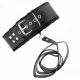  COLLAR CON CORREA 116 CM CON TACHUELAS PLATEADAS MODELO 4 NEGRO AJUSTABLE 4048 CM X 6 CM - KINK 