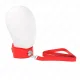  COLLAR CON CORREA 116 CM CON TACHUELAS PLATEADAS MODELO 4 ROJO AJUSTABLE 4048 CM X 6 CM - KINK 