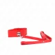  COLLAR CON CORREA 116 CM CON TACHUELAS PLATEADAS MODELO 4 ROJO AJUSTABLE 4048 CM X 6 CM - KINK 