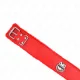  COLLAR CON CORREA 116 CM CON TACHUELAS PLATEADAS MODELO 4 ROJO AJUSTABLE 4048 CM X 6 CM - KINK 