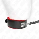  COLLAR CON CORREA 116 CM DE PIEL ROJO AJUSTABLE 4048 CM X 6 CM - KINK 
