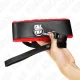  COLLAR CON CORREA 116 CM DE PIEL ROJO AJUSTABLE 4048 CM X 6 CM - KINK 