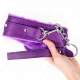  COLLAR CON CORREA 65 CM CON RESTRICCIONES MORADO AJUSTABLE 3642 CM X 5.5 CM - KINK 
