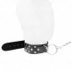  COLLAR CON CORREA 65 CM REMACHE ANILLA NEGRO AJUSTABLE 3650 CM X 3.8 CM - KINK 