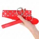  COLLAR CON CORREA 65 CM REMACHE ANILLA ROJO AJUSTABLE 3650 CM X 3.8 CM - KINK 