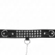  COLLAR CON CORREA 65 CM CON BRILLOS AJUSTABLE 3742 CM X 5.3 CM - KINK 