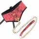  COLLAR CON CORREA DE ENCAJE 75 CM MODELO SCANDAL 44 X 10 CM - KINK 