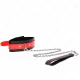  COLLAR CON CORREA 65 CM ROJO AJUSTABLE 3643 CM X 5 CM - KINK 