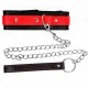  COLLAR CON CORREA 65 CM ROJO AJUSTABLE 3643 CM X 5 CM - KINK 