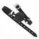  MORDAZA 55 x 2 CM DE BOLA 4.5 CM DE SILICONA COMPLETA TALLA M NEGRO AJUSTABLE 3551 CM - KINK 