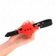  MORDAZA 55 x 2 CM DE BOLA 5 CM DE SILICONA COMPLETA TALLA L ROJO AJUSTABLE 3551 CM - KINK 