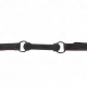  MORDAZA FORMA DE HUESO CON CORREA POLIPIEL NEGRO AJUSTABLE 4157 CM - KINK 