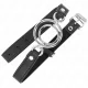  MORDAZA CON MÚLTIPLES JUNTAS TÓRICAS 5 CM NEGRO 63 X 2.5 CM - KINK 