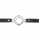  MORDAZA CON MÚLTIPLES JUNTAS TÓRICAS 5 CM NEGRO 63 X 2.5 CM - KINK 