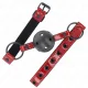  MORDAZA DE BOLA 4.5 CM DE POLIPIEL BRILLANTE 63.5 X 2 CM AJUSTABLE 41 X 59 CM - KINK 