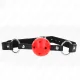  MORDAZA DE BOLA 4.5 CM ROJA DURA HUECA MODELO 1 63.5 X 2 CM - KINK 