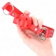  MORDAZA DE BOLA 4.5 CM DURA HUECA ROJO COMPLETA 62 x 2 CM - KINK 