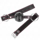  MORDAZA DE BOLA 4.5 CM NEGRA DURA HUECA MODELO 2 65 x 2.5 CM - KINK 