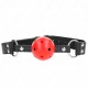  MORDAZA DE BOLA 4 CM TRANSPIRABLE CON DOBLE REMACHE DE CUERO 62 x 2.5 CM AJUSTABLE 4258 CM - KINK 