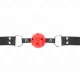  MORDAZA DE BOLA 4 CM TRANSPIRABLE CON DOBLE REMACHE DE CUERO 62 x 2.5 CM AJUSTABLE 4258 CM - KINK 