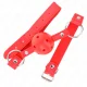  MORDAZA DE BOLA 4 CM TRANSPIRABLE CON DOBLE REMACHE MODELO 1 ROJO 62 x 2.5 CM AJUSTABLE 4258 CM - KINK 