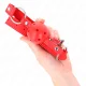  MORDAZA DE BOLA 4 CM TRANSPIRABLE CON DOBLE REMACHE MODELO 1 ROJO 62 x 2.5 CM AJUSTABLE 4258 CM - KINK 