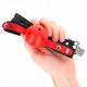  MORDAZA DE BOLA 4 CM DURA HUECA ROJO CORREA NEGRA 60 x 2 CM AJUSTABLE 3752 CM - KINK 