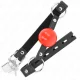  MORDAZA DE BOLA 4 CM CON CANDADO BOLA ROJA CORREA NEGRA 60 x 2 CM - KINK 
