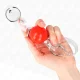  MORDAZA DE BOLA ROJA DE PVC TRANSPARENTE AJUSTABLE - KINK 