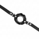  MORDAZA LABIAL 8 CM CON CORREA DE POLIPIEL NEGRO 63 x 2 CM AJUSTABLE 3958 CM - KINK 