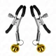  PINZAS PARA PEZONES CON CAMPANILLA DORADA 6 CM - KINK 