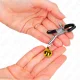  PINZAS PARA PEZONES CON CAMPANILLA DORADA 6 CM - KINK 