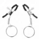  PINZAS PARA PEZONES CON ARO 6 CM - KINK 