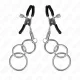  PINZAS PARA PEZONES CON 3 AROS 6 CM - KINK 