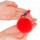  PINZAS PARA PEZONES CON POMPÓN ROJO 6 CM - KINK 