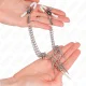  PINZAS PARA PEZONES CON CADENA DE PÚAS 30 CM - KINK 