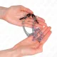  PINZAS PARA PEZONES CON TRIPLE CADENA PLATEADO 20/23/28 CM - KINK 