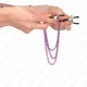  PINZAS PARA PEZONES CON TRIPLE CADENA VIOLETA 20/23/28 CM - KINK 